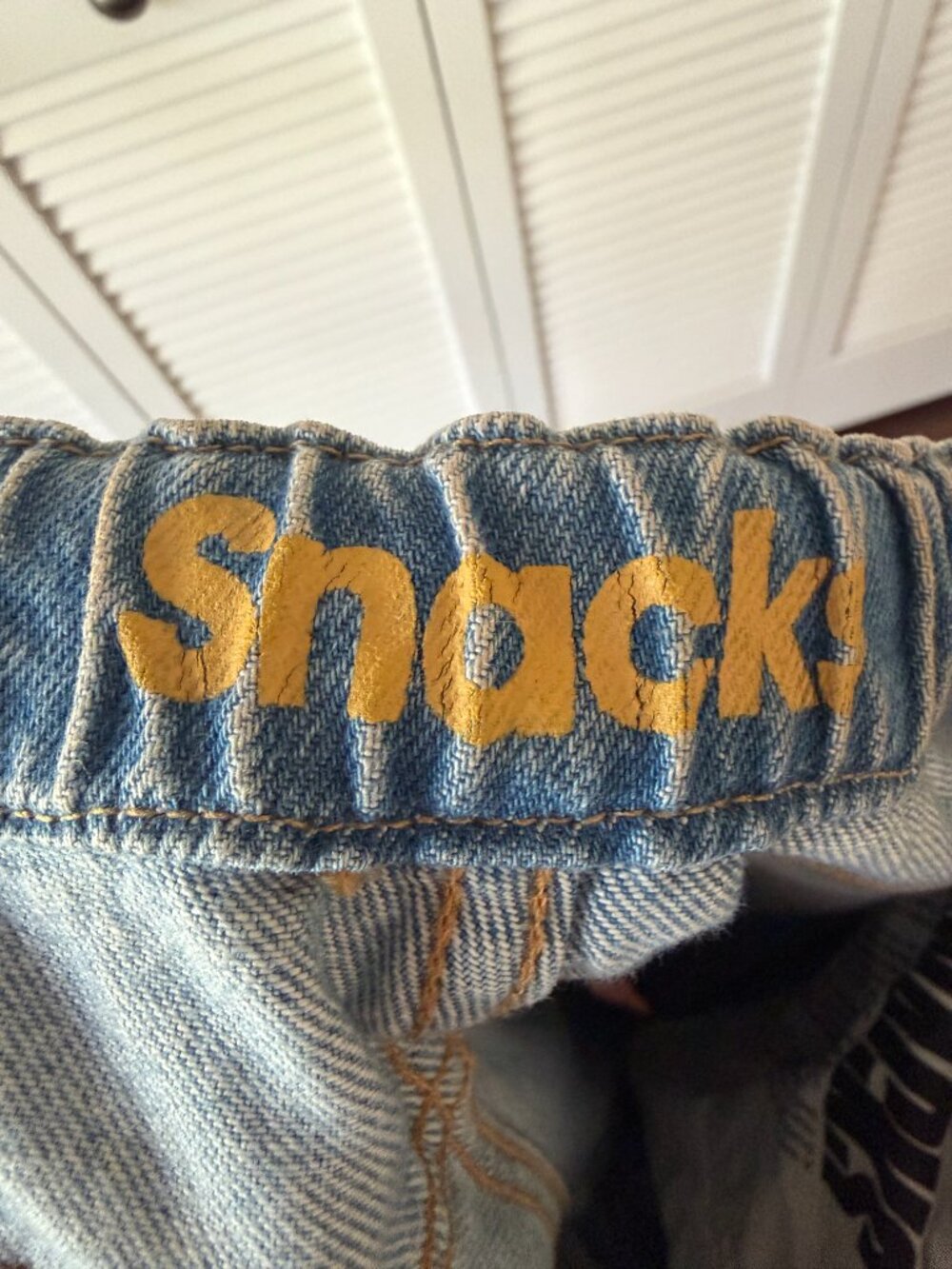 MOTHER DENIM SNACKS The Drawn Fun Dip Nerdy Jeans Drawstring Baggy Wideleg 27 - Picture 5 of 8